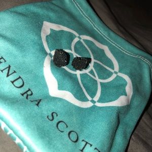 Kendra Scott Black Drusy Tessa studs